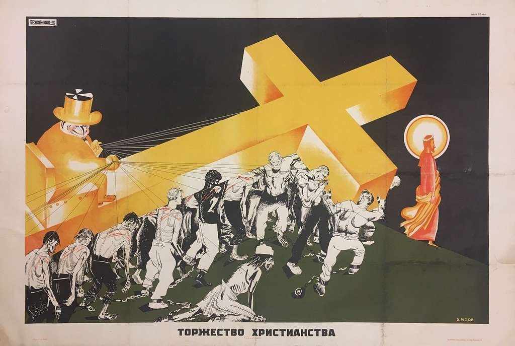 Figure 1: An early form of Soviet anti-religious propaganda. "The triumph of Christianity", 1923.